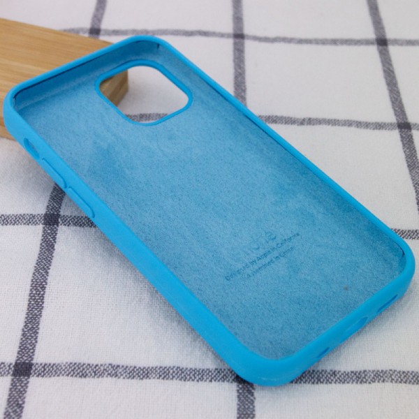 Чохол Silicone Case Full Protective (AA) для Apple iPhone 13 Pro (6.1") Блакитний / Blue Чохол Silicone Case Full Protective (AA) для Apple iPhone 13 Pro (6.1") Блакитний / Blue