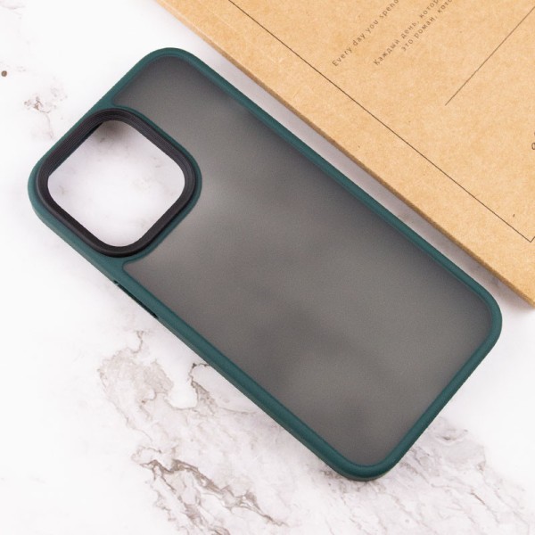 TPU+PC чохол Metal Buttons для Apple iPhone 13 Pro Max (6.7") Зелений TPU+PC чохол Metal Buttons для Apple iPhone 13 Pro Max (6.7") Зелений