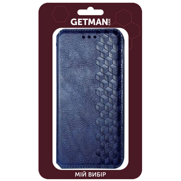 Кожаный чехол книжка GETMAN Cubic (PU) для Samsung Galaxy A31 Синий Кожаный чехол книжка GETMAN Cubic (PU) для Samsung Galaxy A31 Синий