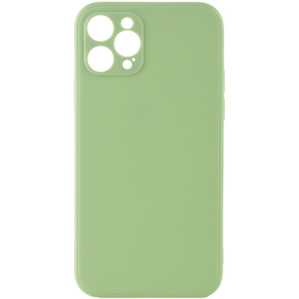 Силіконовий чохол Candy Full Camera для Apple iPhone 12 Pro Max (6.7") Фісташковий