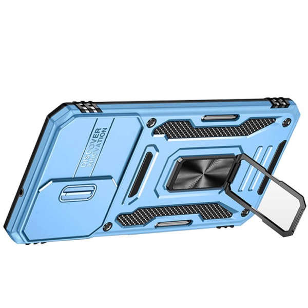 Ударостійкий чохол Camshield Army Ring для Samsung Galaxy A13 4G / A04s Блакитний / Light Blue