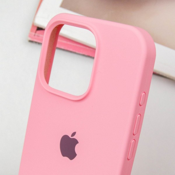 Чохол Silicone Case Full Protective (AA) для Apple iPhone 14 Pro Max (6.7") Рожевий / Light pink