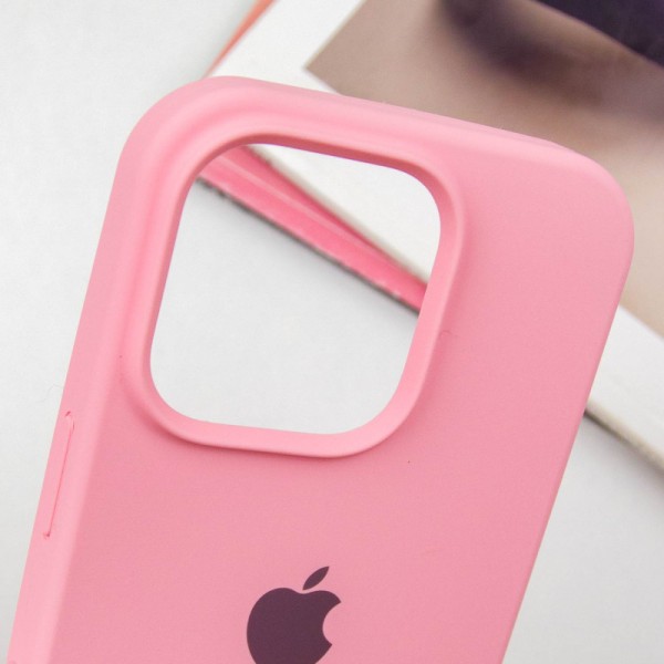 Чохол Silicone Case Full Protective (AA) для Apple iPhone 14 Pro Max (6.7") Рожевий / Light pink
