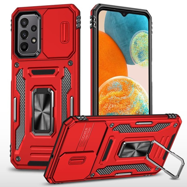 Ударостійкий чохол Camshield Army Ring для Samsung Galaxy A23 4G Червоний / Red