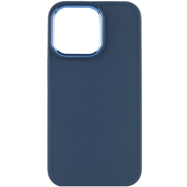 TPU чохол Bonbon Metal Style для Apple iPhone 14 Pro Max (6.7") Синій / Denim Blue