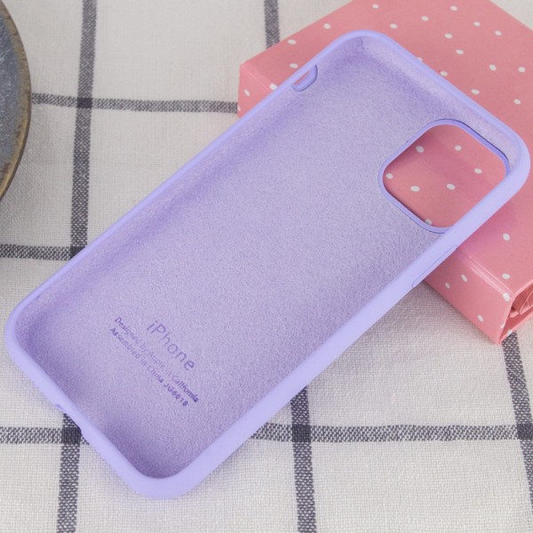 Чохол Silicone Case Full Protective (AA) для Apple iPhone 11 Pro (5.8") Бузковий / Dasheen Чохол Silicone Case Full Protective (AA) для Apple iPhone 11 Pro (5.8") Бузковий / Dasheen