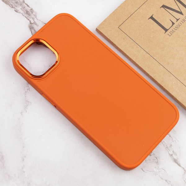 TPU чохол Bonbon Metal Style для Apple iPhone 14 (6.1") Помаранчевий / Papaya