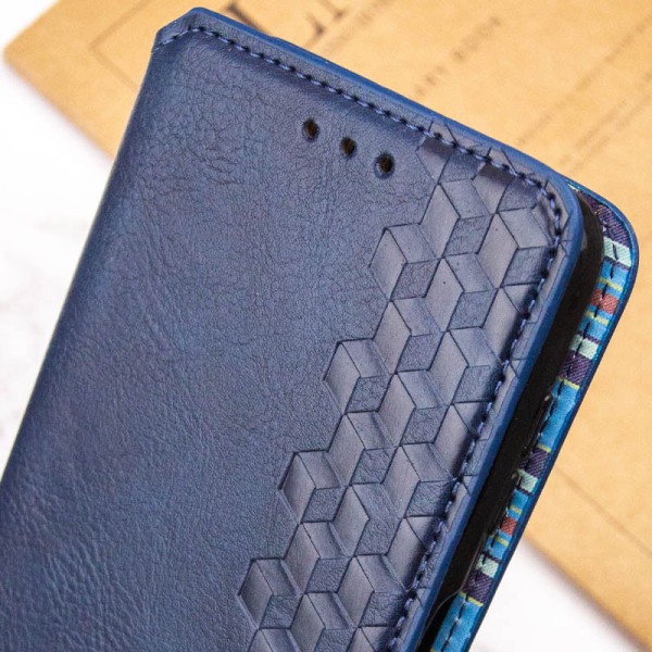 Шкіряний чохол книжка GETMAN Cubic (PU) для Samsung Galaxy A04s Синій Шкіряний чохол книжка GETMAN Cubic (PU) для Samsung Galaxy A04s Синій