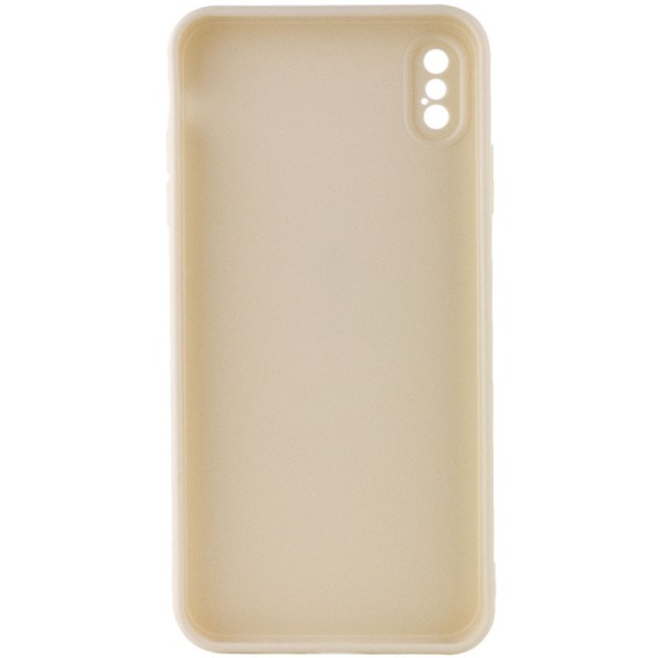 Силіконовий чохол Candy Full Camera для Apple iPhone XS Max (6.5") Бежевий / Antigue White