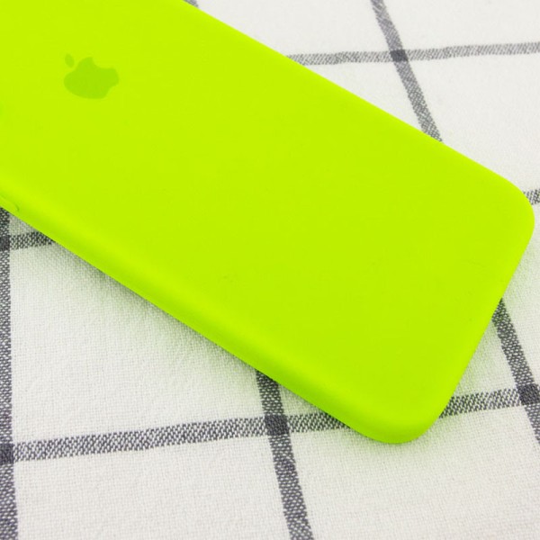 Чохол Silicone Case Square Full Camera Protective (AA) для Apple iPhone 6/6s (4.7") Салатовий / Neon green Чохол Silicone Case Square Full Camera Protective (AA) для Apple iPhone 6/6s (4.7") Салатовий / Neon green