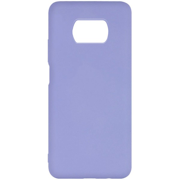 Чехол Silicone Cover Full without Logo (A) для Xiaomi Poco X3 NFC / Poco X3 Pro Сиреневый / Dasheen