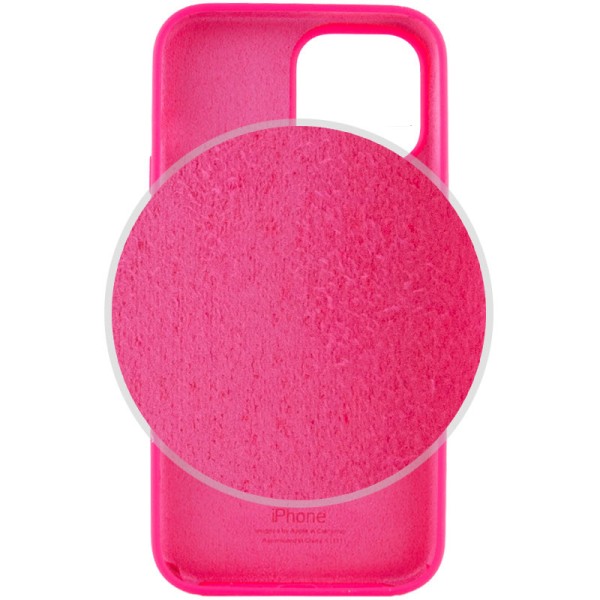 Чохол Silicone Case Full Protective (AA) для Apple iPhone 13 Pro (6.1") Рожевий / Barbie pink