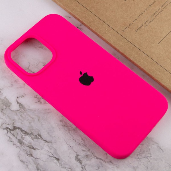 Чохол Silicone Case Full Protective (AA) для Apple iPhone 13 Pro (6.1") Рожевий / Barbie pink