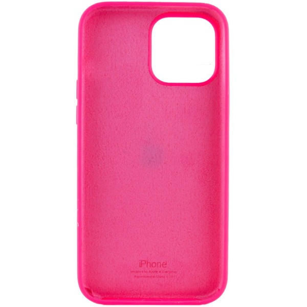 Чохол Silicone Case Full Protective (AA) для Apple iPhone 13 Pro (6.1") Рожевий / Barbie pink
