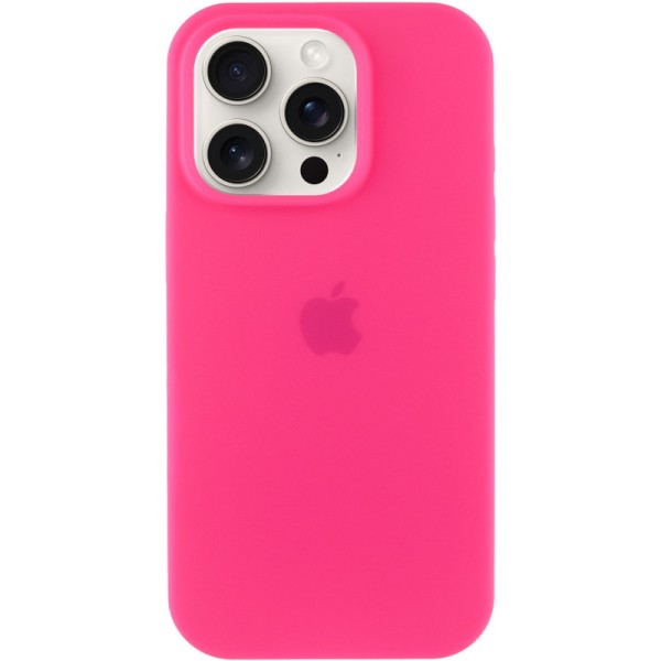Чохол Silicone Case Full Protective (AA) для Apple iPhone 13 Pro (6.1") Рожевий / Barbie pink