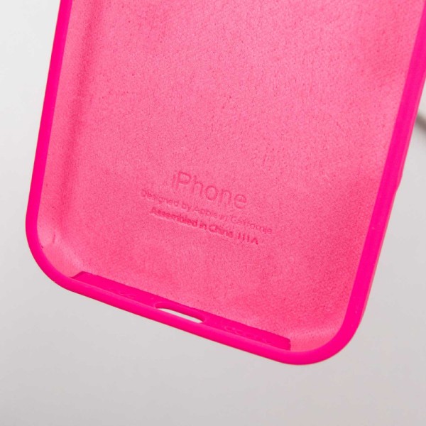 Чохол Silicone Case Full Protective (AA) для Apple iPhone 13 Pro (6.1") Рожевий / Barbie pink