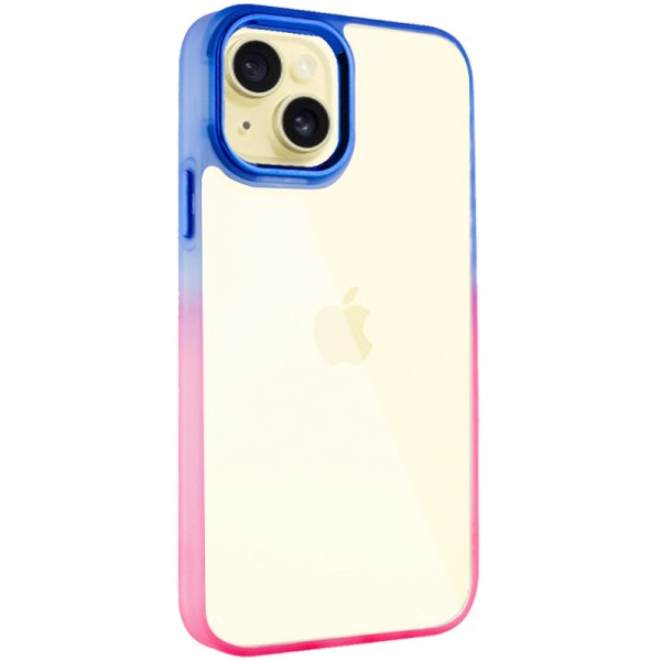 Чохол TPU+PC Fresh sip series для Apple iPhone 14 (6.1") Рожевий / Синій