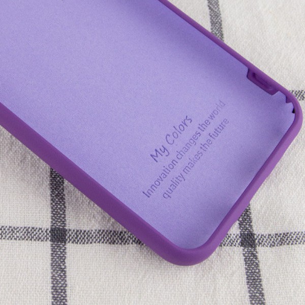 Чехол Silicone Cover My Color Full Protective (A) для Samsung Galaxy A02s Фиолетовый / Purple