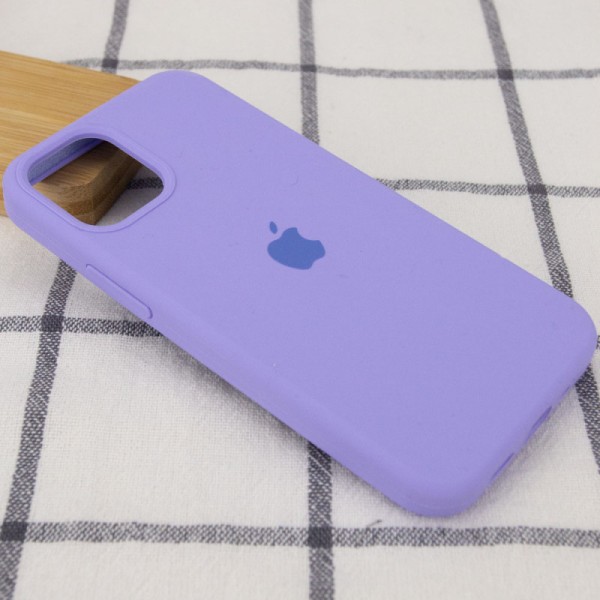 Чохол Silicone Case Full Protective (AA) для Apple iPhone 12 Pro Max (6.7") Бузковий / Dasheen Чохол Silicone Case Full Protective (AA) для Apple iPhone 12 Pro Max (6.7") Бузковий / Dasheen