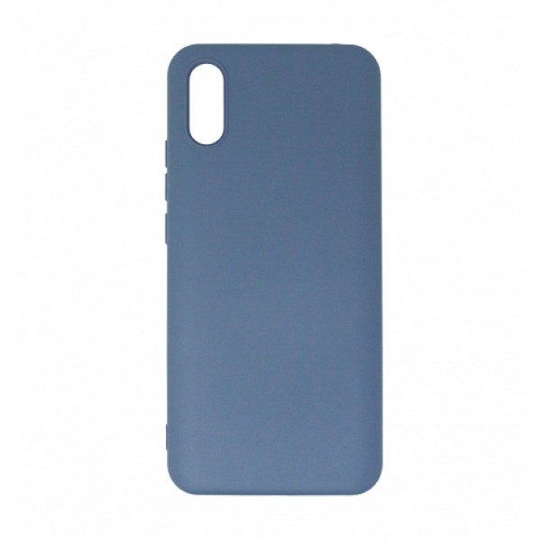 Чехол-накладка Xiaomi Redmi 9A Silicone Case Soft Touch Linen Blue