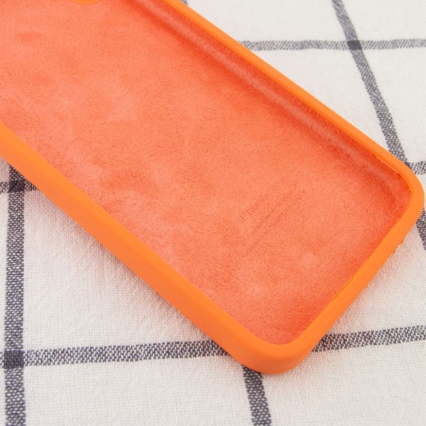 Чохол Silicone Case Square Full Camera Protective (AA) для Apple iPhone 11 Pro Max (6.5") Помаранчевий / Papaya