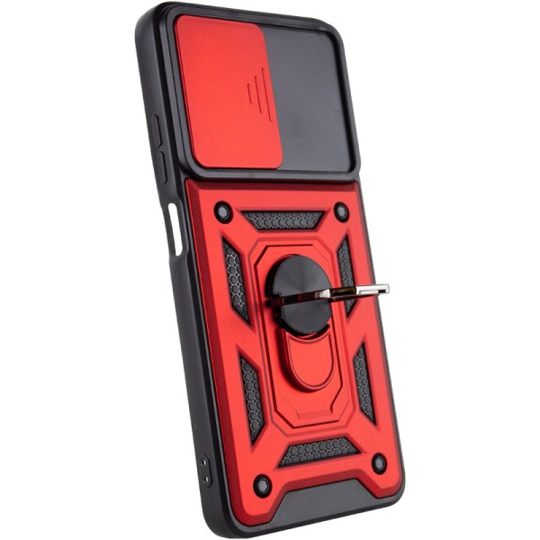Ударостійкий чохол Camshield Serge Ring для Xiaomi Poco M4 Pro 5G Червоний