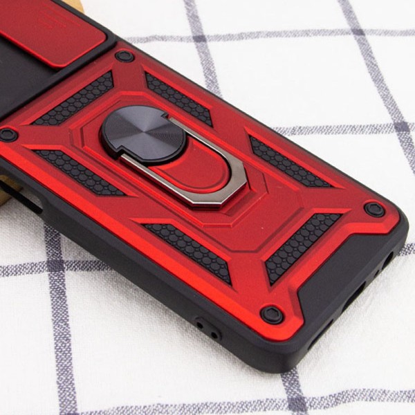 Ударостійкий чохол Camshield Serge Ring для Xiaomi Poco M4 Pro 5G Червоний