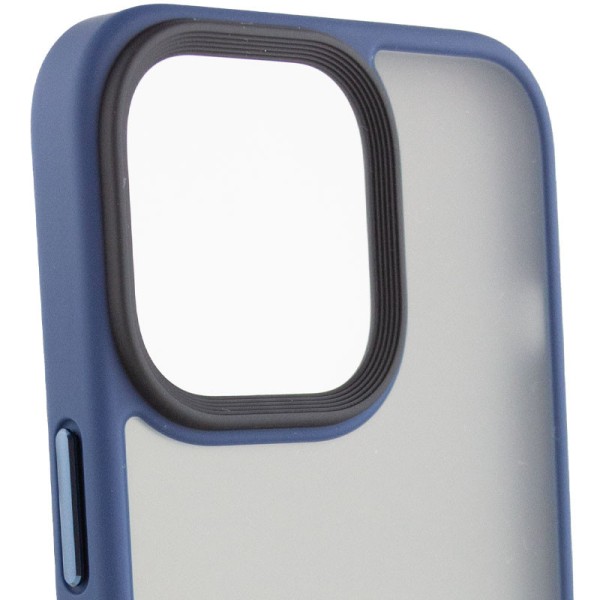 TPU+PC чохол Metal Buttons для Apple iPhone 13 Pro (6.1") Синій