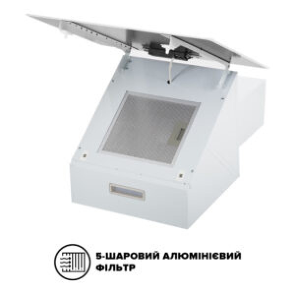 Витяжка Interline FLOW WH A/60/GL/M Витяжка Interline FLOW WH A/60/GL/M