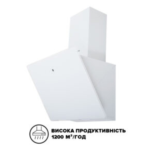 Витяжка Interline FLOW WH A/60/GL/M Витяжка Interline FLOW WH A/60/GL/M