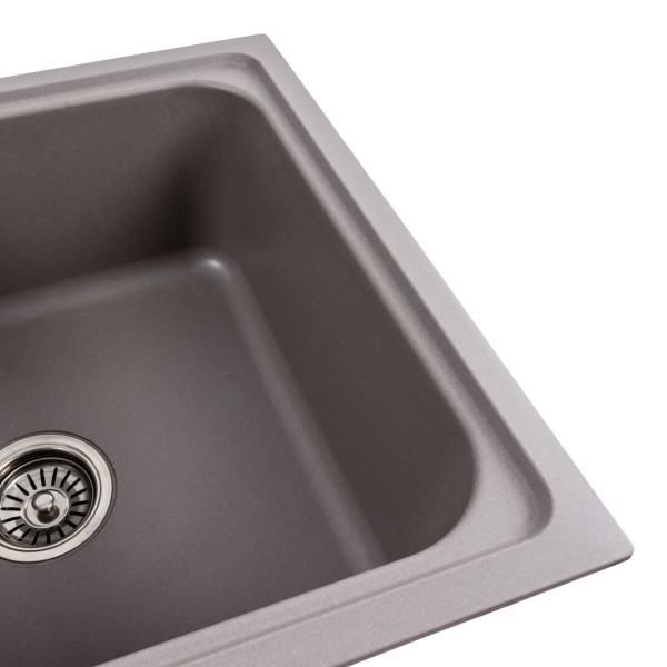 Гранітна мийка для кухні Platinum 7950 Equatoria матова Дюна