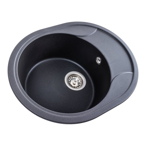 Гранітна мийка для кухні Platinum 5847 ONYX матовий Моріон