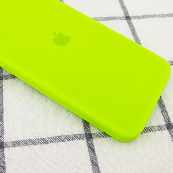 Чохол Silicone Case Square Full Camera Protective (AA) для Apple iPhone 11 Pro Max (6.5") Салатовий / Neon green Чохол Silicone Case Square Full Camera Protective (AA) для Apple iPhone 11 Pro Max (6.5") Салатовий / Neon green
