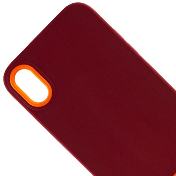 Чохол TPU+PC Bichromatic для Apple iPhone XR (6.1") Brown burgundy / Orange Чохол TPU+PC Bichromatic для Apple iPhone XR (6.1") Brown burgundy / Orange