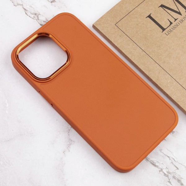 TPU чохол Bonbon Metal Style для Apple iPhone 14 Pro (6.1") Помаранчевий / Papaya