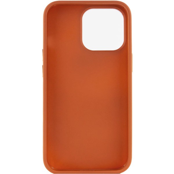 TPU чохол Bonbon Metal Style для Apple iPhone 14 Pro (6.1") Помаранчевий / Papaya