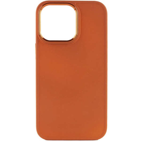TPU чохол Bonbon Metal Style для Apple iPhone 14 Pro (6.1") Помаранчевий / Papaya
