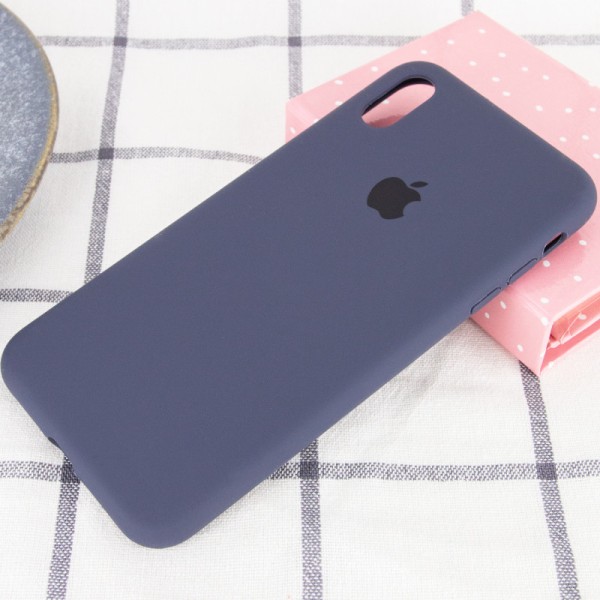 Чохол Silicone Case Full Protective (AA) для Apple iPhone X (5.8") / XS (5.8") Темний Синій / Midnight Blue Чохол Silicone Case Full Protective (AA) для Apple iPhone X (5.8") / XS (5.8") Темний Синій / Midnight Blue