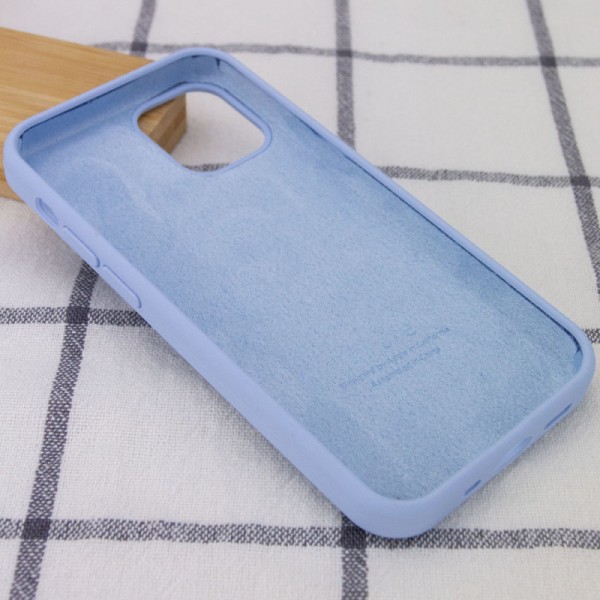 Чохол Silicone Case Full Protective (AA) для Apple iPhone 13 Pro (6.1") Блакитний / Lilac Blue
