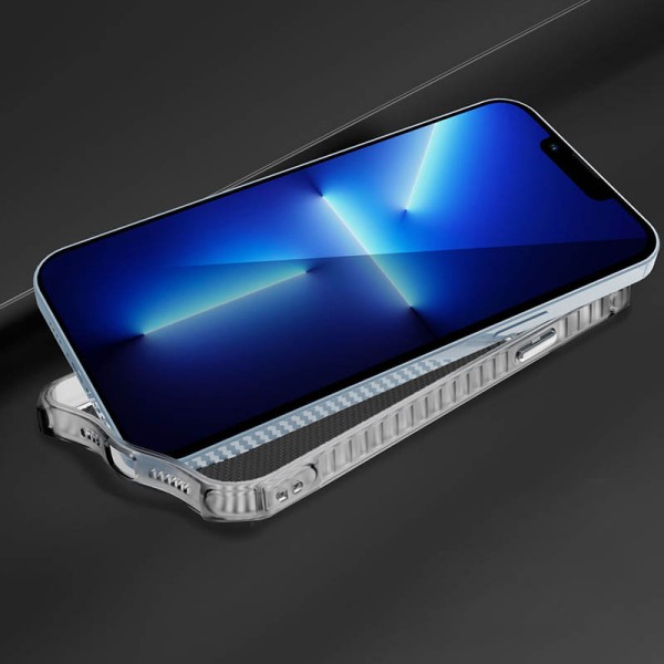 Чохол TPU Ease Carbon color series для Apple iPhone 13 Pro (6.1") Чорний / Прозорий