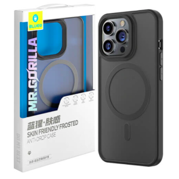 Чохол-накладка iPhone 14 Blueo Frosted Anti-Drop Case BK5777-14 Black