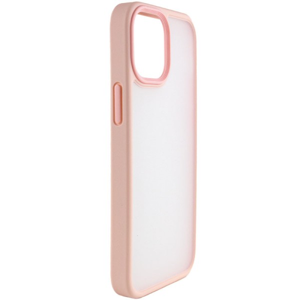 TPU+PC чохол Metal Buttons для Apple iPhone 13 (6.1") Рожевий