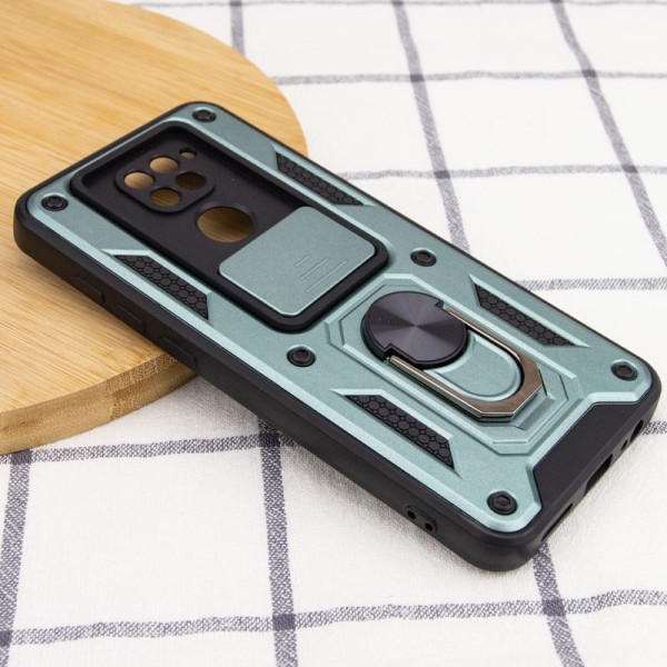 Ударостійкий чохол Camshield Serge Ring для Xiaomi Redmi Note 9 / Redmi 10X Зелений Ударостійкий чохол Camshield Serge Ring для Xiaomi Redmi Note 9 / Redmi 10X Зелений