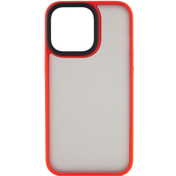 TPU+PC чохол Metal Buttons для Apple iPhone 13 Pro Max (6.7") Червоний