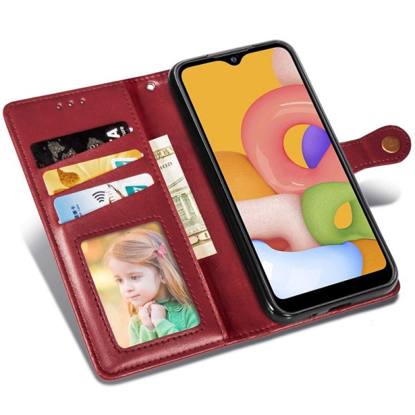 Шкіряний чохол книжка GETMAN Gallant (PU) для Samsung Galaxy A04 Червоний
