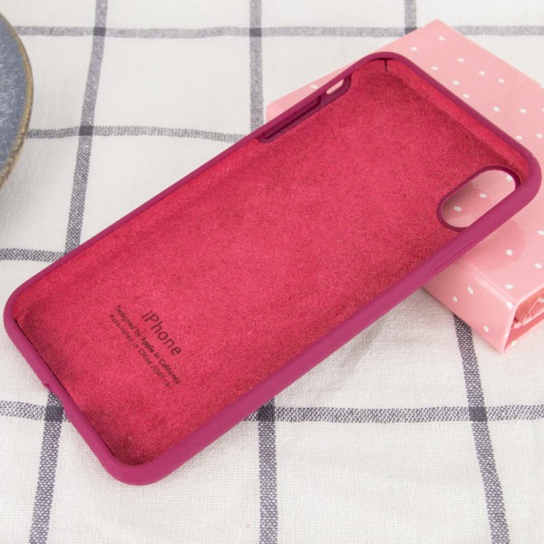 Чохол Silicone Case Full Protective (AA) для Apple iPhone XR (6.1") Бордовий / Maroon