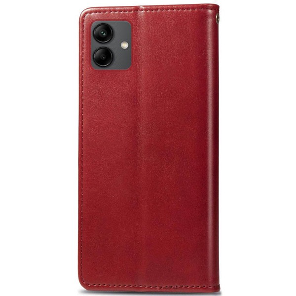 Шкіряний чохол книжка GETMAN Gallant (PU) для Samsung Galaxy A04 Червоний