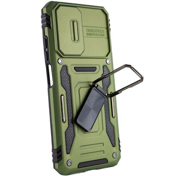 Ударостійкий чохол Camshield Army Ring для Xiaomi Redmi 9A Оливковий / Army Green Ударостійкий чохол Camshield Army Ring для Xiaomi Redmi 9A Оливковий / Army Green