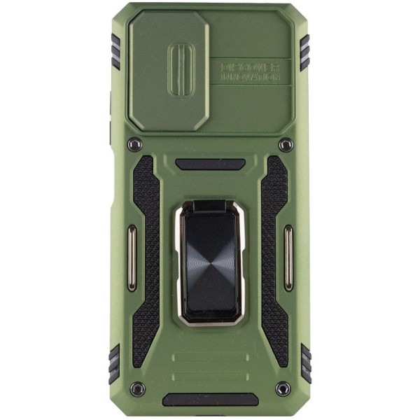 Ударостійкий чохол Camshield Army Ring для Xiaomi Redmi 9A Оливковий / Army Green Ударостійкий чохол Camshield Army Ring для Xiaomi Redmi 9A Оливковий / Army Green