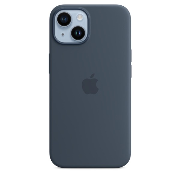 Чохол-накладка iPhone 14 Apple Silicone Case 1:1 with MagSafe Storm Blue